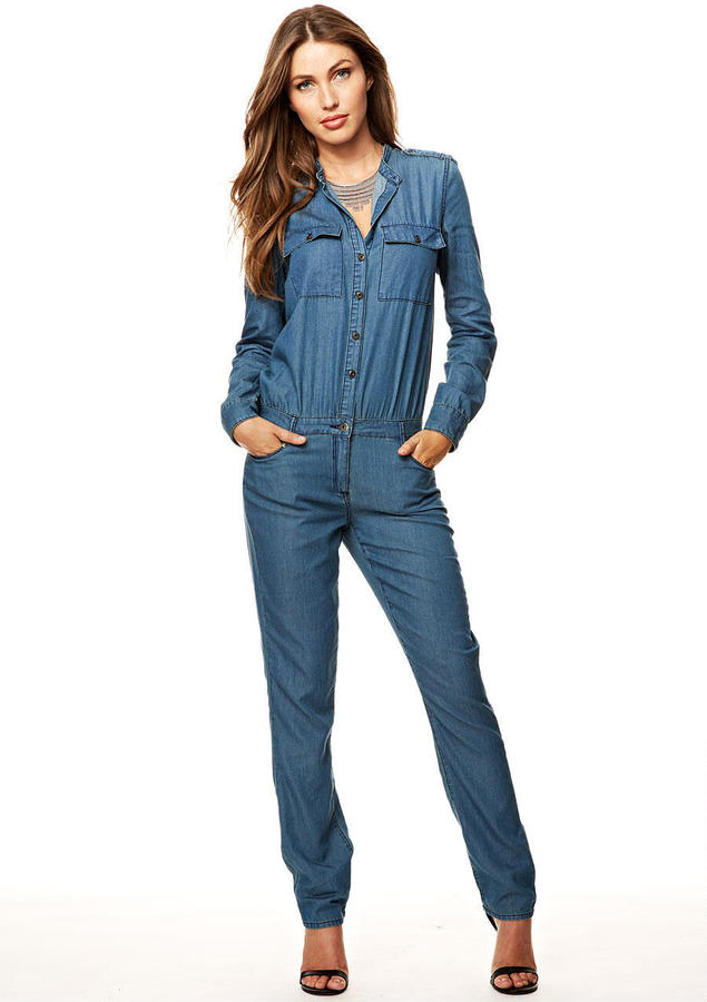 Alloy Spoon Jeans Jenni Denim Jumpsuit, $61 | Alloy Apparel | Lookastic
