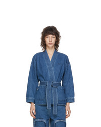 PushBUTTON Blue Denim Kimono Jacket