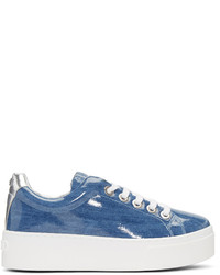 Blue Denim Low Top Sneakers
