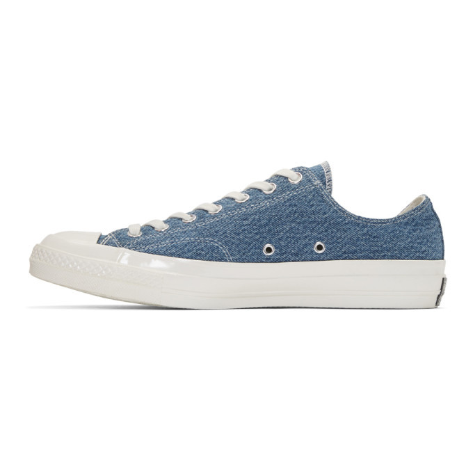 Converse Blue Denim Chuck 70 Low Sneakers, $54 | SSENSE | Lookastic