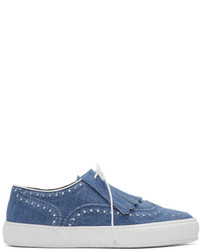 Robert Clergerie Blue Tolka Denim Sneakers