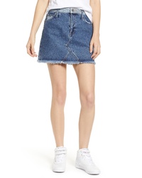 Tommy Jeans Cutoff Denim Miniskirt