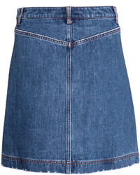 H&M Denim Skirt Dark Denim Blue Ladies