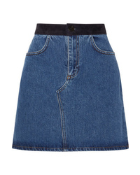 Victoria Victoria Beckham Med Denim Mini Skirt