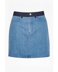 French Connection Mia Blue Denim Mini Skirt