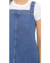 MiH Jeans Mih The Protest Denim Pinafore Dress
