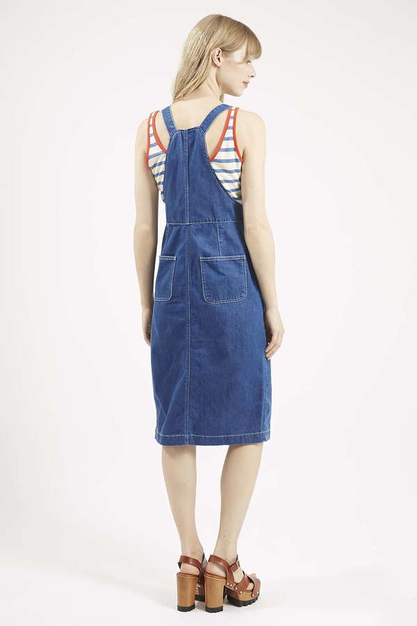 Buy Levis Women Blue Solid Denim Pinafore Dress - Dresses for Women 8325081  | Myntra