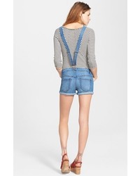 Free People Button Front Shortalls