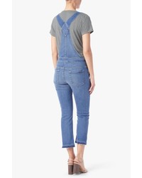 7 For All Mankind Crop Boot Overall In Delphi Beach