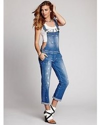 GUESS Classic Denim Overall In Hayes Wash