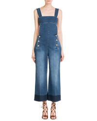 Sonia Rykiel Denim Overalls With Cut Out Back