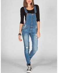 Tinseltown Destructed Overalls