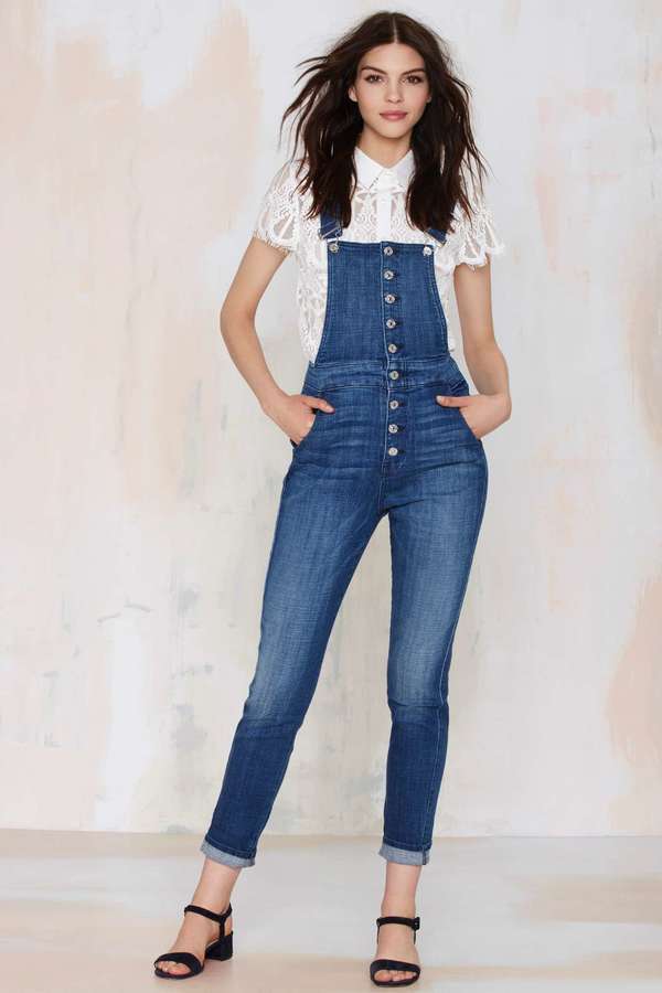 tapered dungarees