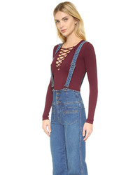 Free People Penrose Flared Overall Jeans