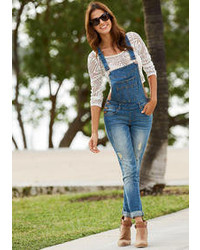 Royal Blue Destructed Overall