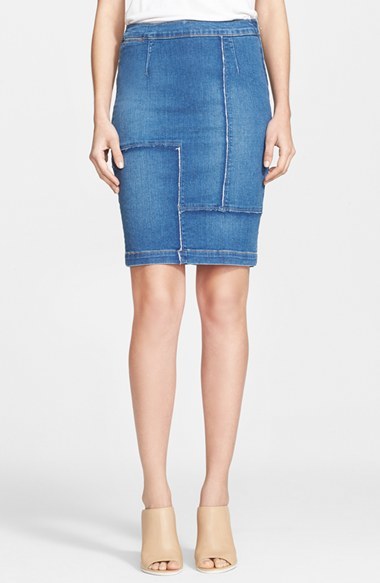 Nordstrom Frame Denim Le High Panel High Waist Denim Pencil Skirt 199 Nordstrom Lookastic