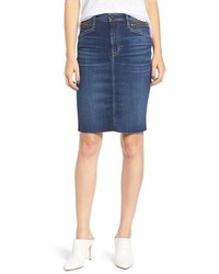 Hudson Jeans Helena Zip Pocket Denim Pencil Skirt