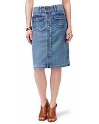 Style&co. Styleco Denim Button Front Pencil Skirt
