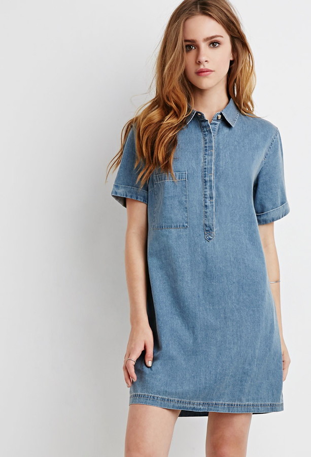 Forever 21 Denim Dress - Stylish and Comfortable