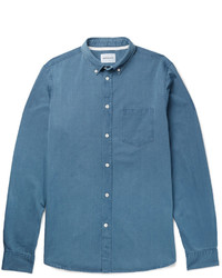 Norse Projects Anton Button Down Collar Washed Denim Shirt