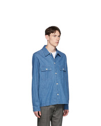 Ps By Paul Smith Blue Denim Over Shirt