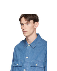 Ps By Paul Smith Blue Denim Over Shirt