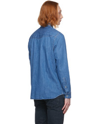 Lacoste Blue Denim Regular Fit Lightweight Shirt
