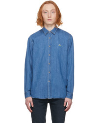 Lacoste Blue Denim Regular Fit Lightweight Shirt