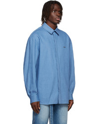 We11done Blue Denim Shirt