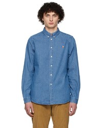 Ps By Paul Smith Blue Tailored Shirt