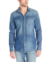 Calvin Klein Jeans Denim Shirt With Faded Finish