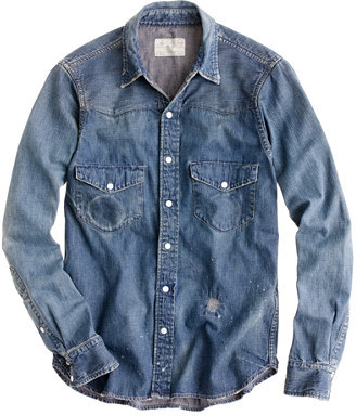 western shirt denim