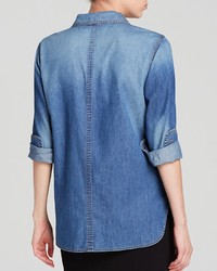 Bloomingdale's Dylan Gray Chambray Button Down Shirt