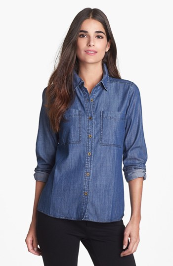 Eileen Fisher Denim Shirt, $178 | Nordstrom | Lookastic