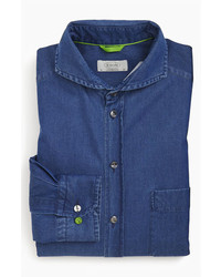 Eton Contemporary Fit Denim Dress Shirt Blue 165
