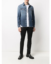 Givenchy Faded Effect Denim Shirt