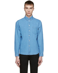 Paul Smith Jeans Blue Tailored Denim Shirt