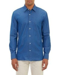 Aspesi Lightweight Denim Shirt Blue