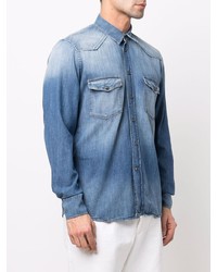 PT TORINO Long Sleeve Denim Shirt