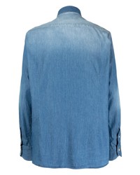 Tintoria Mattei Long Sleeve Washed Denim Shirt