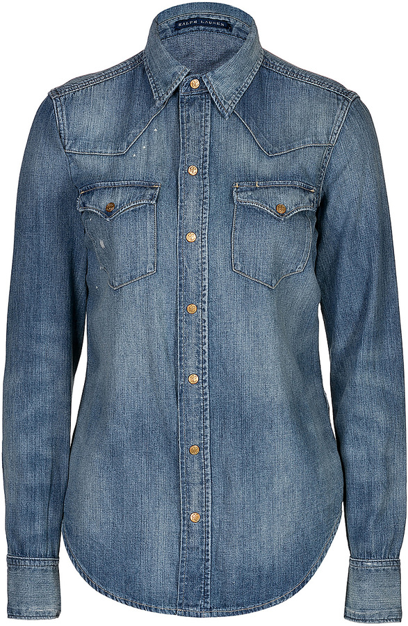 Polo Ralph Lauren Western Style Jean Shirt | Where to buy & how to