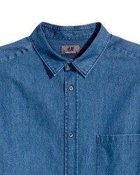 H&M Premium Cotton Denim Shirt