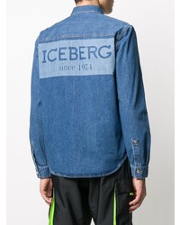 Iceberg Rear Logo Denim Shirt