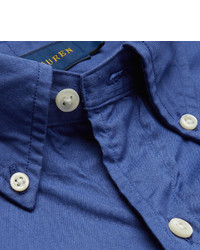 Polo Ralph Lauren Slim Fit Button Down Collar Washed Cotton Shirt
