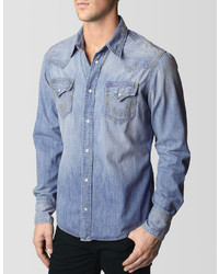 True Religion Jake Originals Western Denim Shirt | Where to buy & how ...