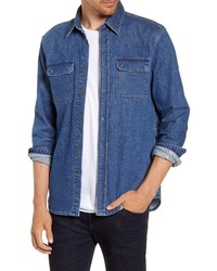 French Connection Western Button Up Denim Shirt