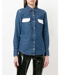 Calvin Klein Jeans Western Lean Contrast Denim Shirt