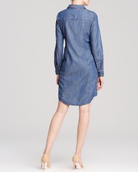 Eileen Fisher Classic Collar Denim Shirt Dress