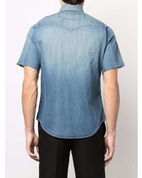 Saint Laurent Denim Short Sleeve Shirt