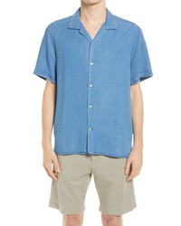Nn07 Miyagi Solid Short Sleeve Button Up Camp Shirt